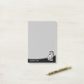 Owl Symbool zwart Post-it® Notes (Op bureau)