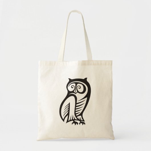 Owl Symbool zwart Tote Bag (Voorkant)