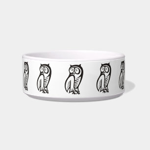 Owl Symbool zwart Voerbakje
