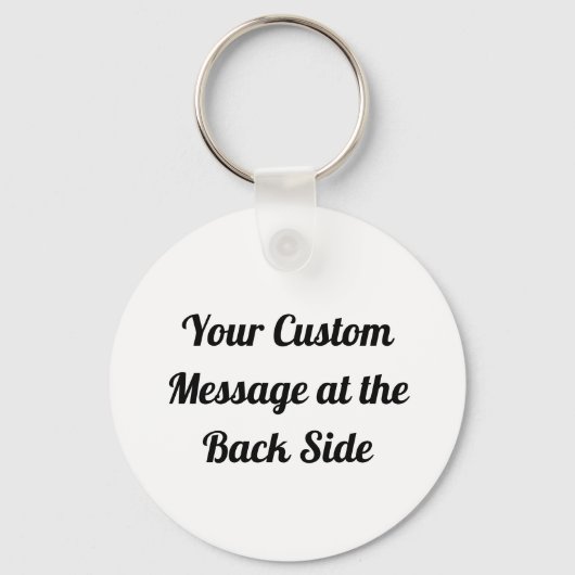 Owl Symbool zwarte Sleutelhanger (Achterkant)