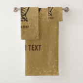 Owl Symboolkleur Bad Handdoek (Insitu)