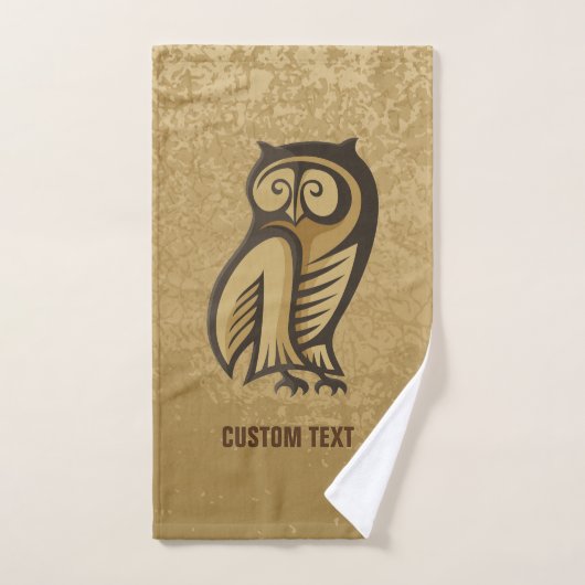 Owl Symboolkleur Bad Handdoek (Handdoek)