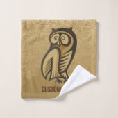 Owl Symboolkleur Bad Handdoek (Wasdoekje)