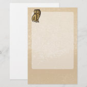Owl Symboolkleur Briefpapier (Voorkant / Achterkant)