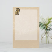 Owl Symboolkleur Briefpapier (Staand voorkant)
