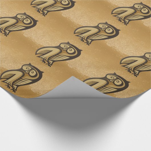 Owl Symboolkleur Cadeaupapier (Hoek)