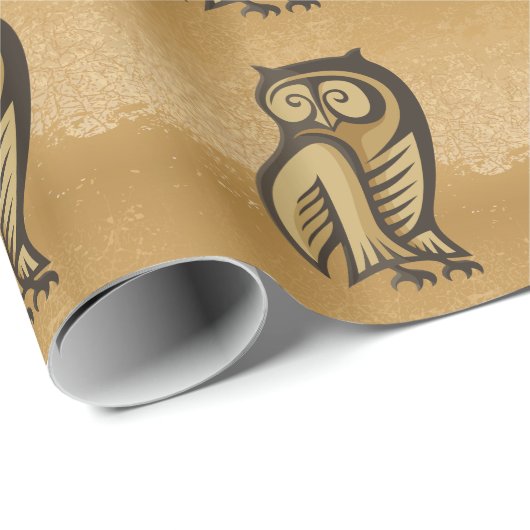 Owl Symboolkleur Cadeaupapier (Rol Hoek)