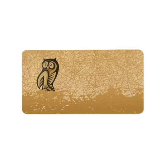 Owl Symboolkleur Etiket (Voorkant)