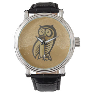 Owl Symboolkleur Horloge