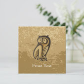 Owl Symboolkleur Kaart (Staand voorkant)