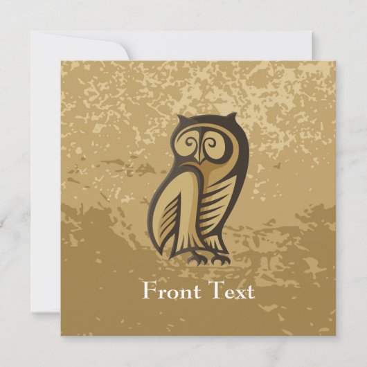 Owl Symboolkleur Kaart (Voorkant)