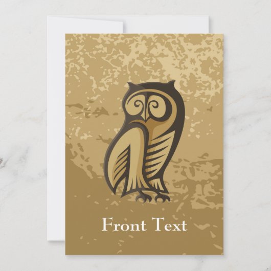 Owl Symboolkleur Kaart (Voorkant)