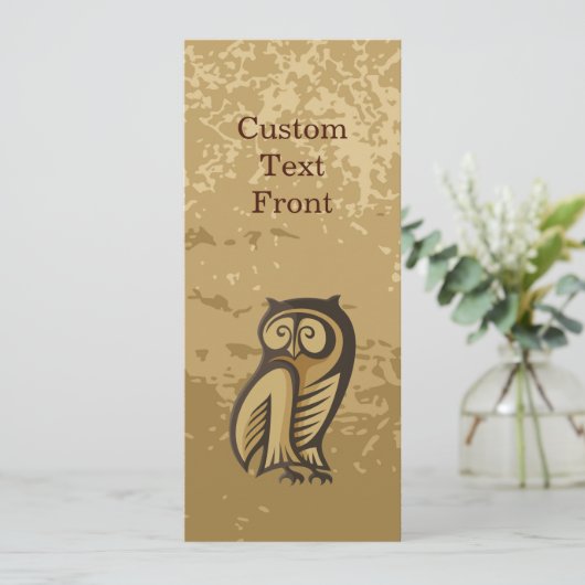 Owl Symboolkleur Kaart (Staand voorkant)