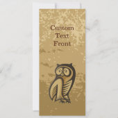 Owl Symboolkleur Kaart (Voorkant)