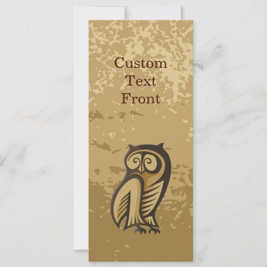 Owl Symboolkleur Kaart (Voorkant)