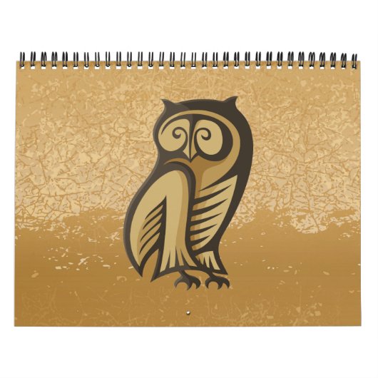 Owl Symboolkleur Kalender (Hoes)