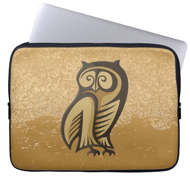 Owl Symboolkleur Laptop Sleeve (Voorkant)