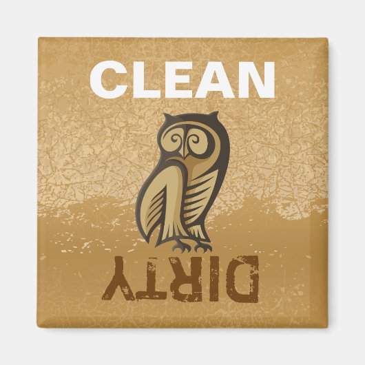 Owl Symboolkleur Magneet (Voorkant)