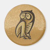 Owl Symboolkleur Magneet (Voorkant)