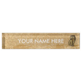 Owl Symboolkleur Naambordje (Voorkant)