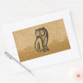 Owl Symboolkleur Rechthoekige Sticker (Envelop)