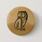 Owl Symboolkleur Ronde Button 5,7 Cm (Voorkant)