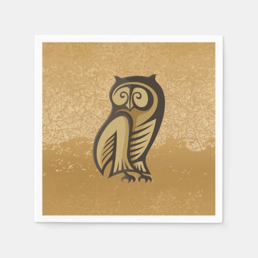 Owl Symboolkleur Servetten (Voorkant)