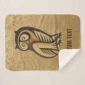 Owl Symboolkleur Sherpa Deken (Voorkant (horizontaal))