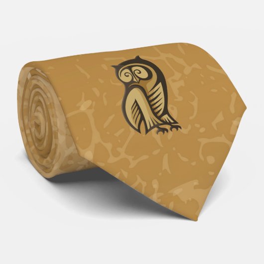 Owl Symboolkleur Stropdas (Opgerold)