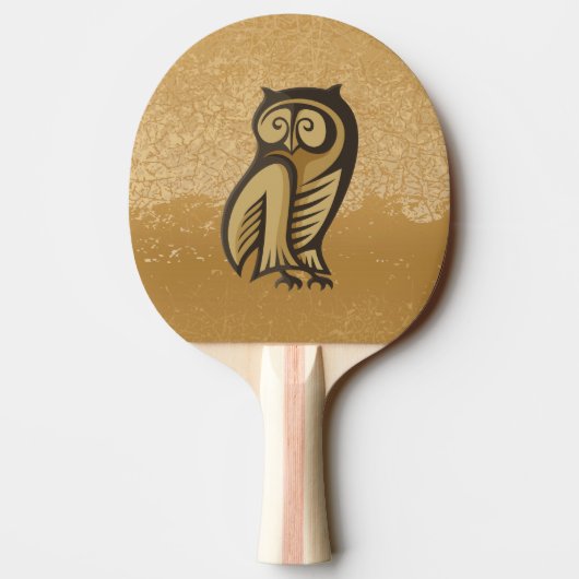 Owl Symboolkleur Tafeltennisbatje (Achterkant)
