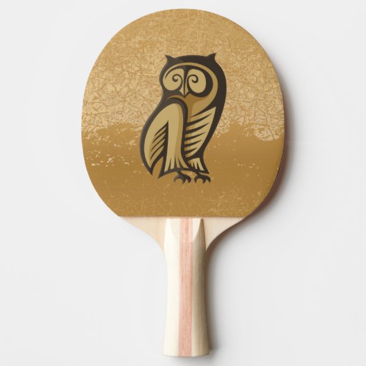 Owl Symboolkleur Tafeltennisbatje (Voorkant)