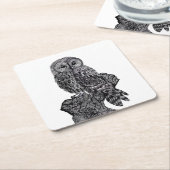 Owl table onderzetter (Schuin)
