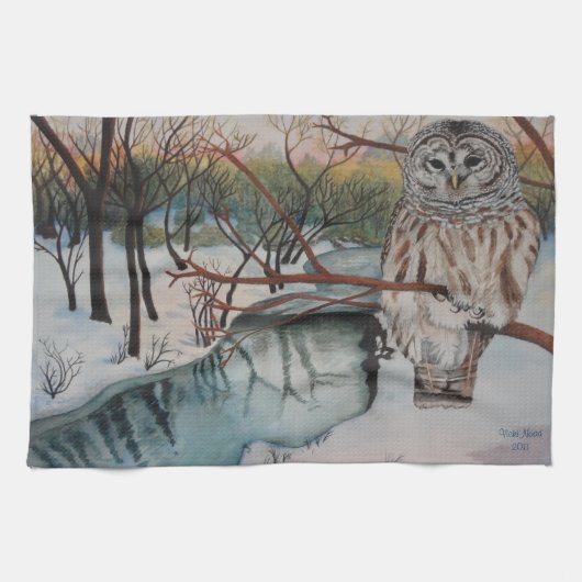 Owl Tea Towel Theedoek (Horizontaal)