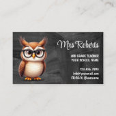 OWL Teacher Educator Krijtbord Achtergrond Visitekaartje (Voorkant)