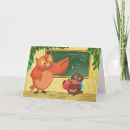Owl Teacher Waardering Kaart
