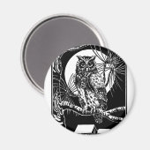 Owl Tekening Magneet (Voorkant / Achterkant)