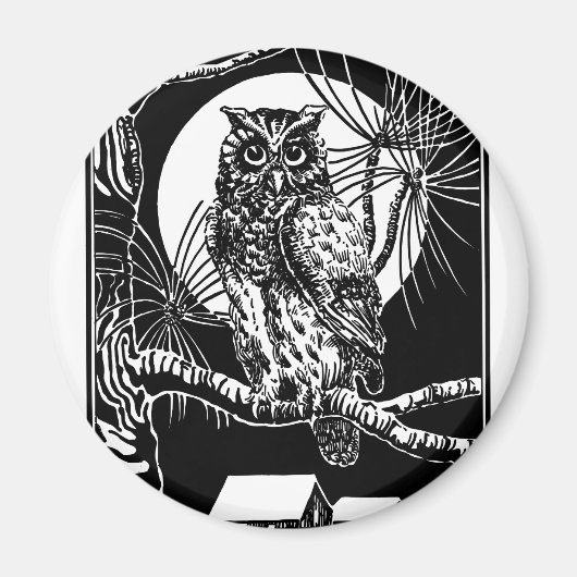 Owl Tekening Magneet (Voorkant)