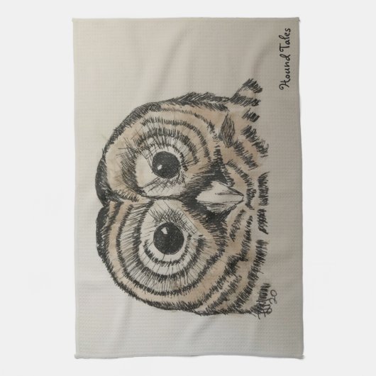 Owl Theedoek (Verticaal)