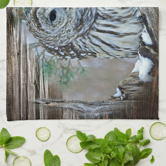 Owl Theedoek (Gevouwen)