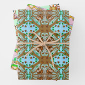 Owl Thmed Birthday and Kerstmis Inpakpapier Vel (In situ)