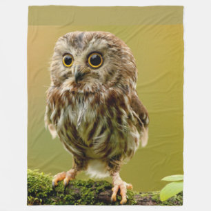 Owl Throw Blanket Fleece Deken