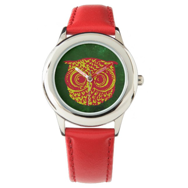 owl time horloge (Voorkant)