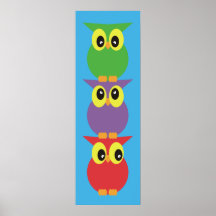 Owl totem 3 uilen boven elkaar