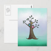 Owl Tree Art Briefkaart (Voorkant / Achterkant)