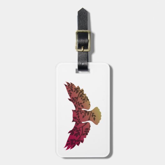 Owl Tree Bagagelabel (Voorkant verticaal)