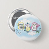 Owl Trio Ronde Button 5,7 Cm (Voorkant /achterkant)