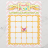 Owl Twinden - het Bingo van het Baby shower & de S (Voorkant)