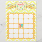 Owl Twinden - het Bingo van het Baby shower & de S (Voorkant)