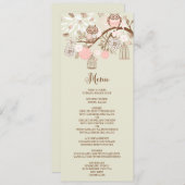 Owl u hebt behoefte is de Liefde Roze Kaart van he (Voorkant / Achterkant)