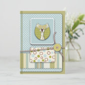 Owl Uitnodiging (Staand voorkant)